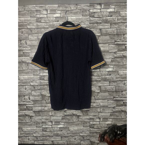 Denim & Flower Polo Shirt - Size Small - Navy Blue - 122 - Picture 2 of 5